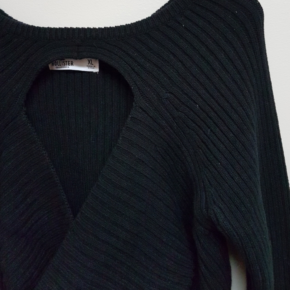 Hollister ribbed open chest crop sweater - Picture 2 of 3